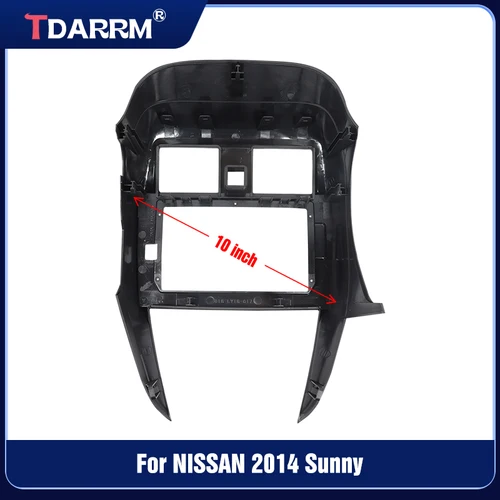 Imagen 2 del producto Para NISSAN 2014-2019 SUNNY coche estéreo Android GPS Multimedia Radio Fascia Panel tablero marco instalación Kit de molduras
