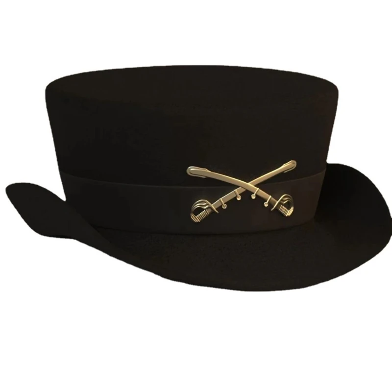 

Vintage Fedora Hat Victorian Age Short Brim Western Magician Hat Versatile Hat HXBA