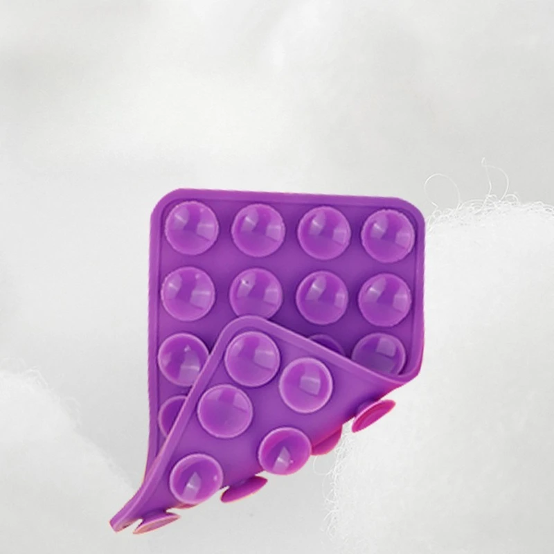 Thickened Upgrade Double Sided Silicone Suction Cup Phone Case Detachable Stand for Selfies Use Video Fixed Pad for Smooth Glass