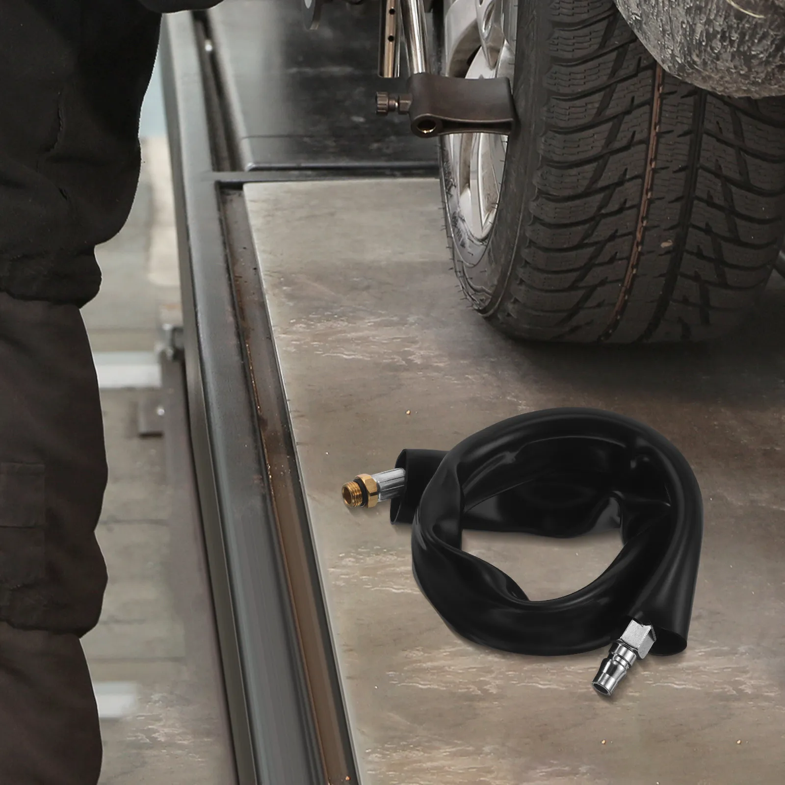 60Cm Grinder Air Supply Hose Low Speed Pneumatic Tire Buffing Machine Hose Compatible with Buffing Grinder Air Inlet Tire
