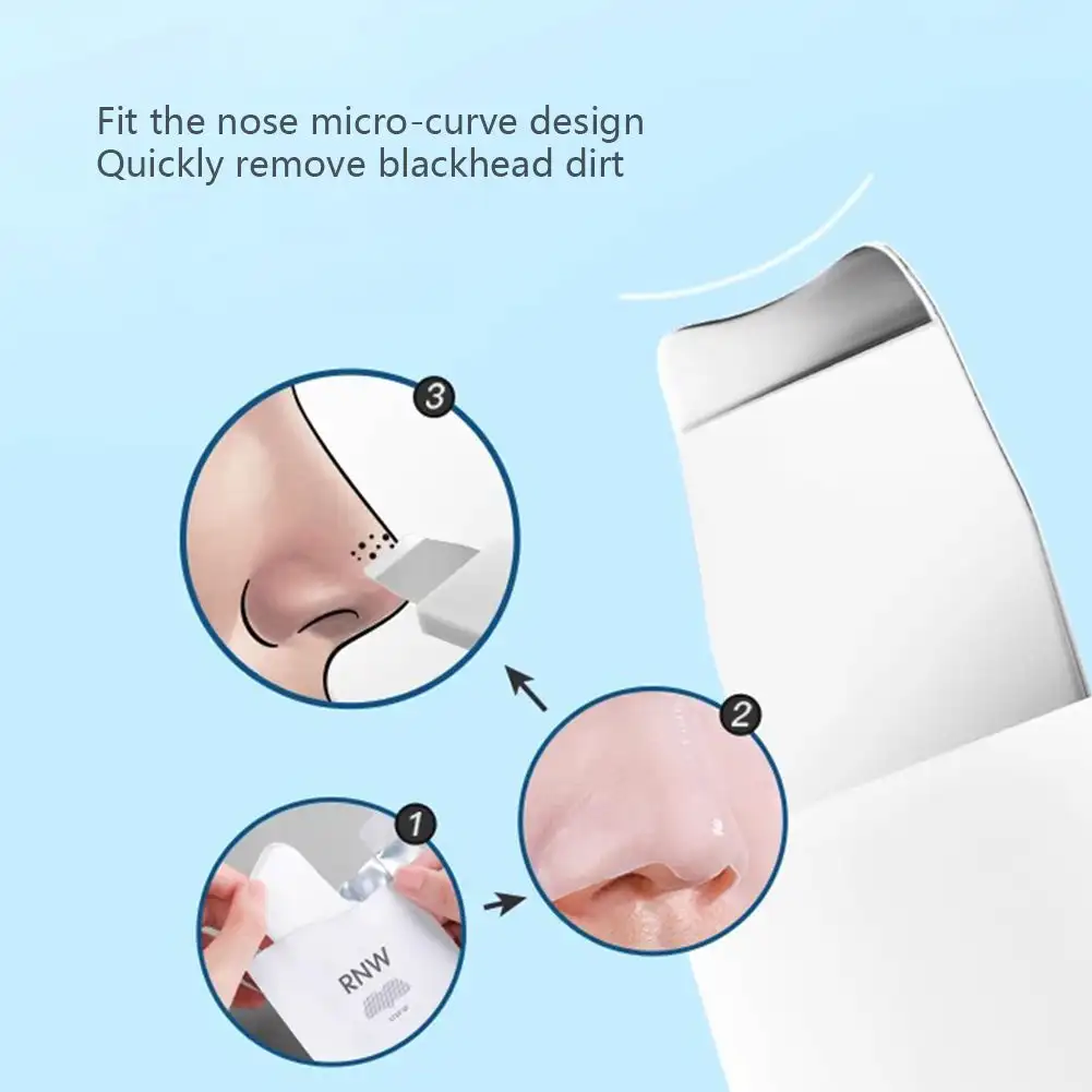 Double-headed Facial Blackhead Removal เครื่องมือจมูกลึกทําความสะอาดสิว Whitehead Acne มือถือไม้พาย Beauty Skin CareTool