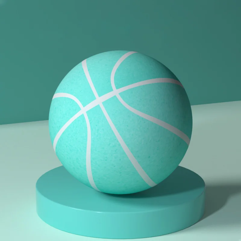 Palla da basket silenziosa in PU ecologica, racchetta silenziosa per famiglie, allenamento silenzioso per interni, palla da basket silenziosa per bambini