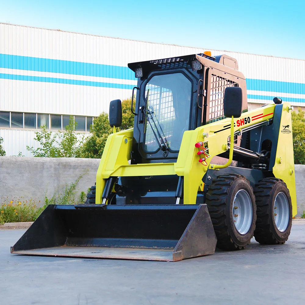 Mini minicargador doméstico, maquinaria pequeña para movimiento de tierras, motor EPA, patín con ruedas, accesorio para pala de nieve, CE personalizado