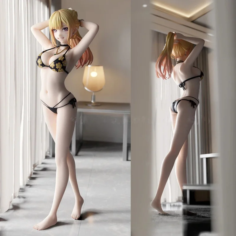 Anime Figure Marin Kitagawa My Dress Up Darling 2nd Generation Standing Bikini Model Computer Case Decor For Adult Anime Fans