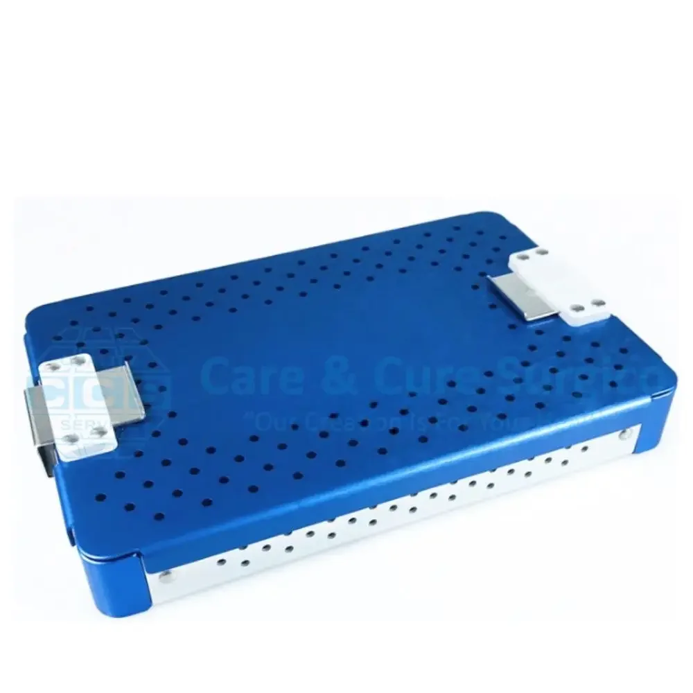 

Best Quality Custom Disinfection alloy Container with Perforated Holes Sterilization Box