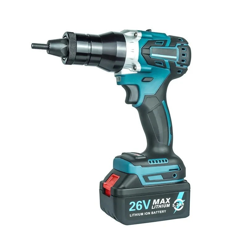 High Power M3-M12 Brushless Full Automatic Cordless Lithium 1 Pull Screw Nut 1 Portable Pulling Blind Nut Riveter Tools
