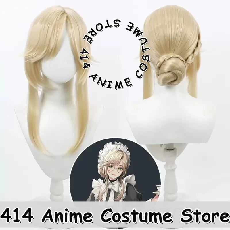 

Game & Anime Edith Cosplay Wig NIKKE Updo Realistic Scalp Heat-Resistant Fiber Synthetic Hair