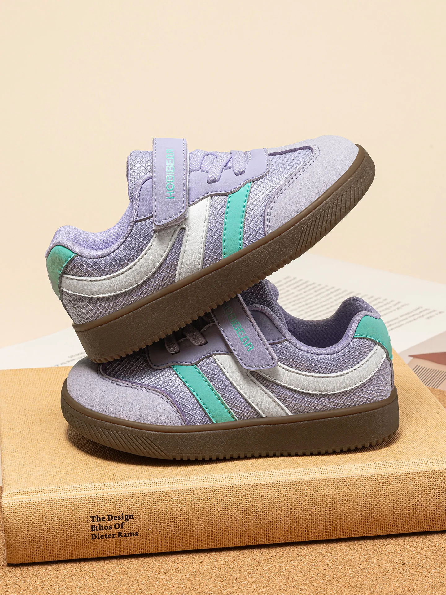 HOBIBEAR Schuhe mit breiter Zehenpartie für kleine Kinder, leichte Turnschuhe mit Klettverschluss, Kunstleder-Mesh-Wanderschuhe für Kleinkinder – Detail 14