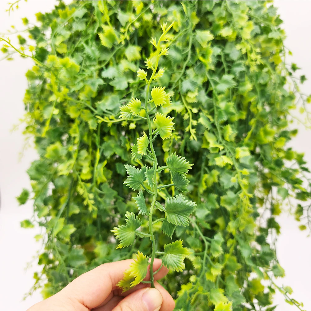 85cm Artificial Grapevine Hanging Plant for Wall Decoration Green Fake Vine Dense Leaves Easy to Install for Home Office  Decor
