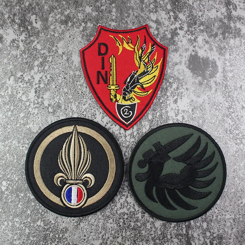 Outdoor Bag Accessorie French Legion Embroidered Badge Backpack Military Fan Morale Armband Creative DIY Jacket and Patch