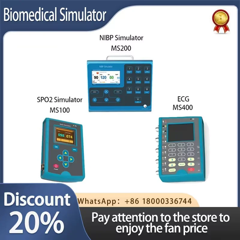 

CONTEC MS100 MS200 MS400 SPO2 PR NIBP ECG IBP TEMP Simulator Biomedical Non-Invasive Simulation Simulate Machine