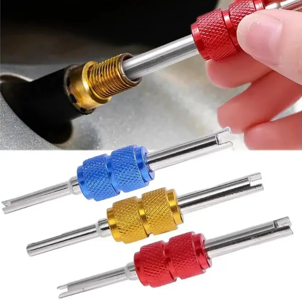 Universal Tire Valve Core Stems Remover Double Head Screwdriver Auto Truck Bicycle Wheel Repair Tool Car Accessories Tire Remove