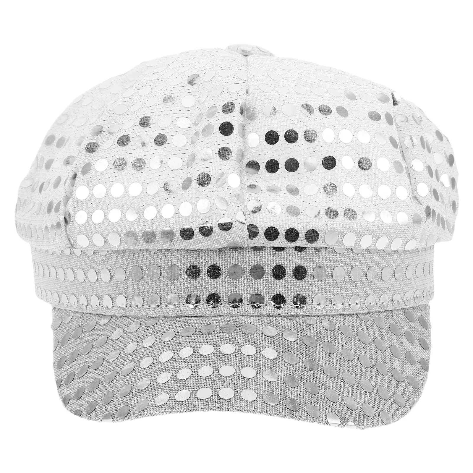 

Retro Disco Sequin Octagon Hat Vintage 70S 80S Party Performance Cap Glitter Sparkly Headwear For Halloween Unisex