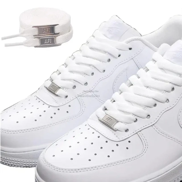 1 paio AF1 lacci classici originali lacci per scarpe in cotone poliestere piatto scarpe fibbia accessori decorazioni lacci per scarpe da ginnastica AliExpress