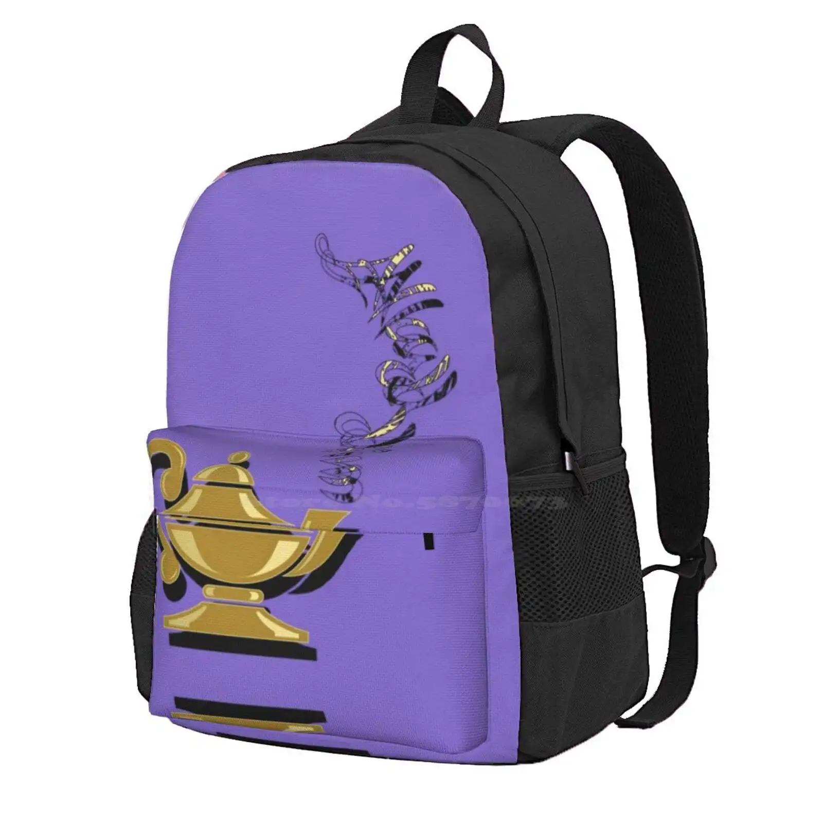 Aladdin Poster Hot Sale Schoolbag Backpack Fashion Bags Aladdin Movie Typography