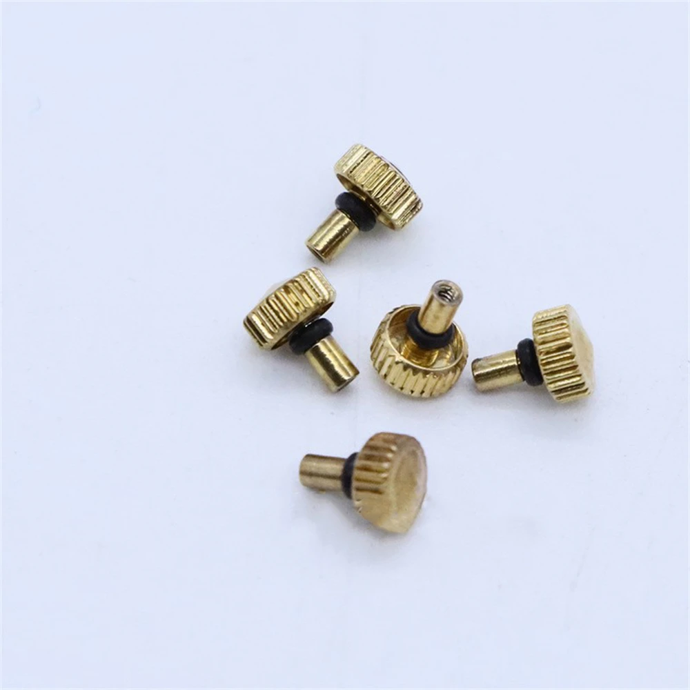 5PCS Gold/Silver 4mm Watch Crown Watch Handle Head Stem for 46941 46943 Movement Watch Repair Parts