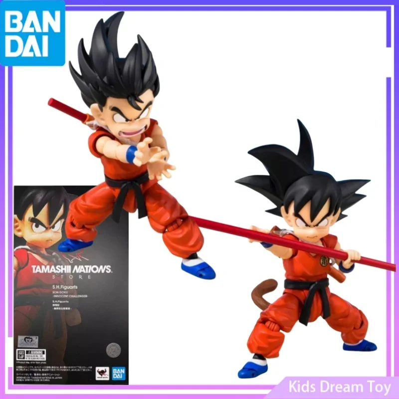 Bandai w magazynie oryginalny TNT Limited SHF Dragon Ball figurki anime SON GOKU INNOCENT CHALLENGER figurki zabawki kolekcjonerskie