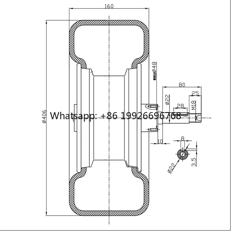 

16 Inch High Torque Wheel Hub Motor with Off-road Tires for Karting High-quality Brushless Motor