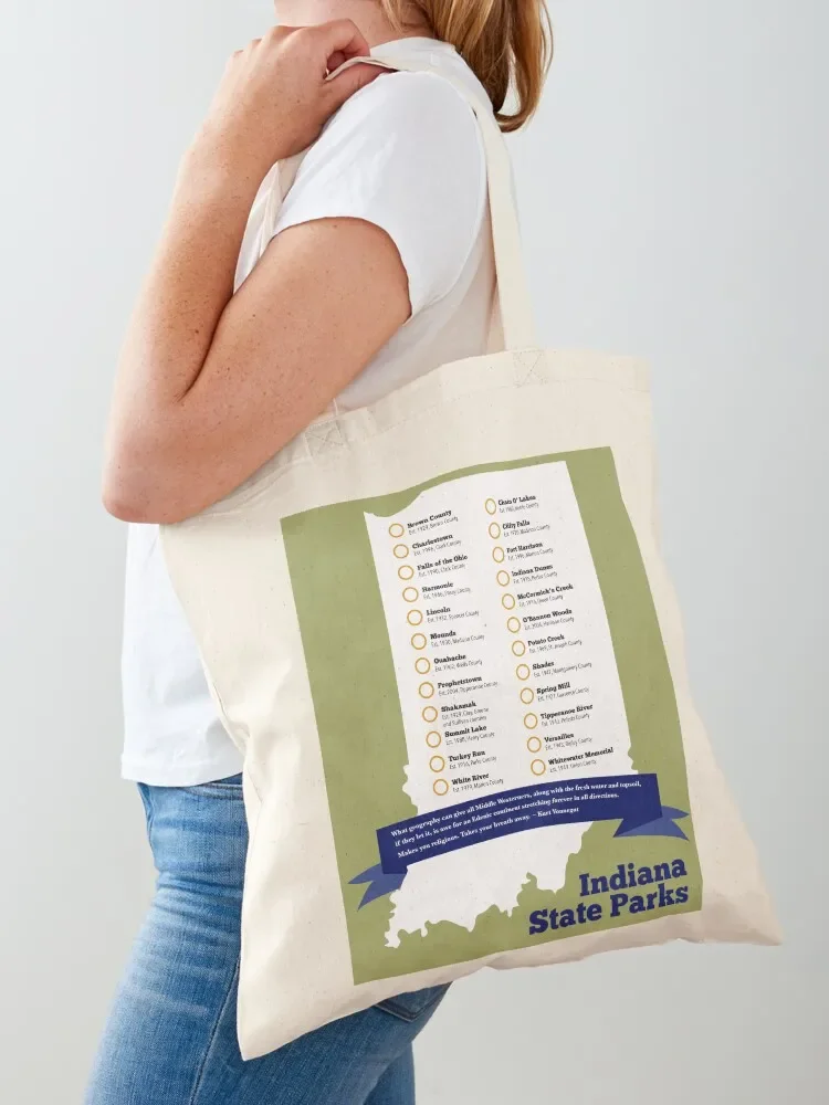 

Indiana State Parks Tote Bag Women bags hand bags canvas bags shopper for women