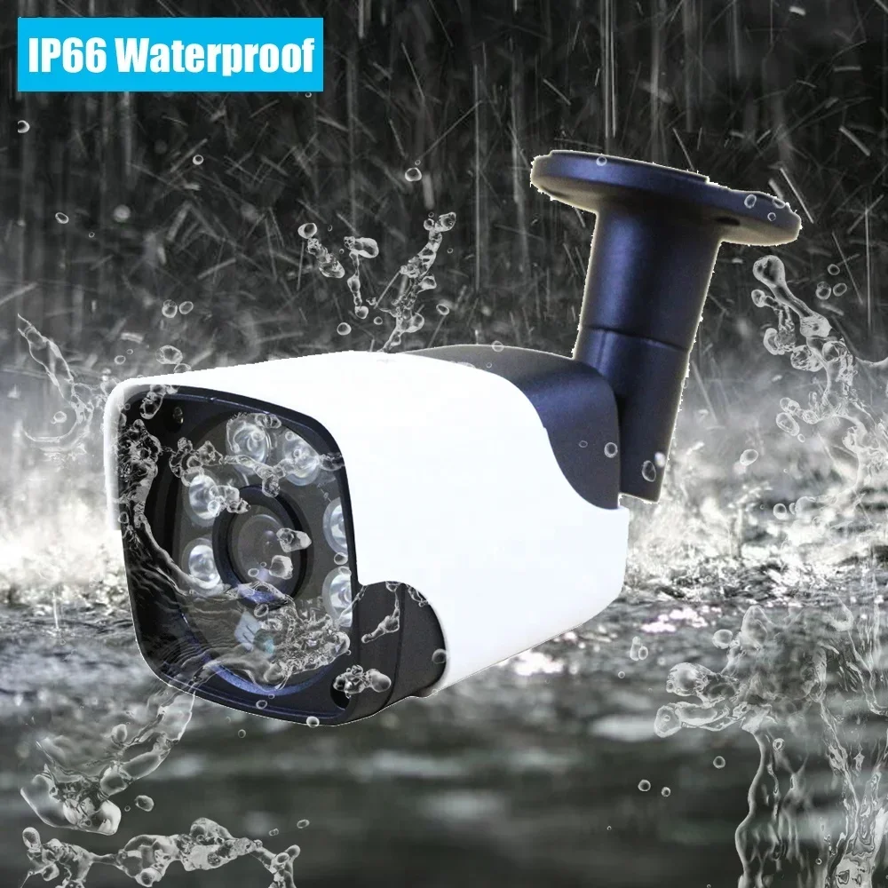 IP66防水赤外線CCTVカメラDVRキット8チャンネルAHD 1080P 2MP屋外ホームセキュリティ監視システムパッケージ