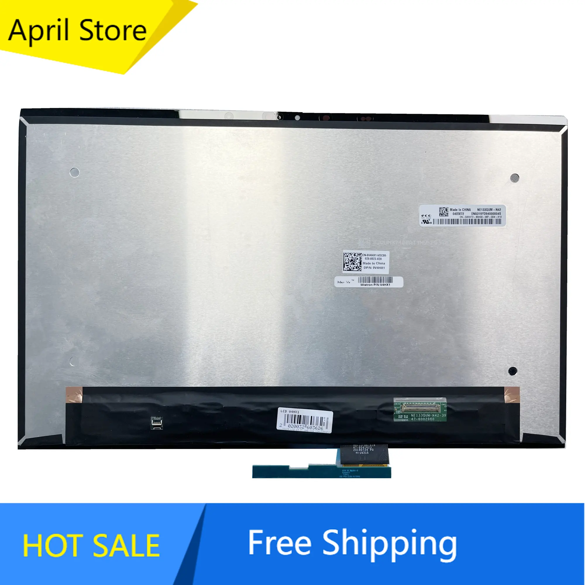 

NE133QUM-N42 13.3'' Laptop LCD Touch Screen Digitizer Assembly DP/N: 0V4HX1 3840×2160 No-Frame