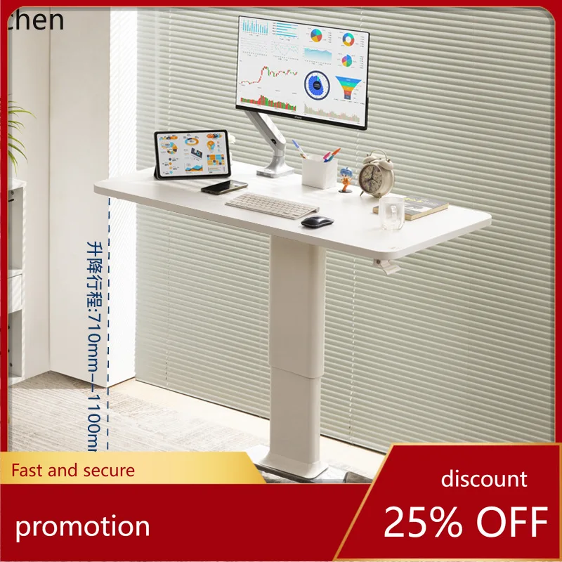 HXL Liftable Workbench Mobile Computer Desk Pneumatic Fliptable Desk