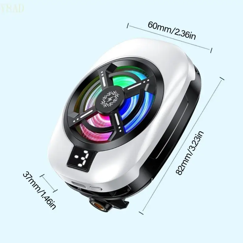 Y8AD Smartphone Radiators With 3 Speed Adjustment Quiet Motor Low Noise Rapid Cooling