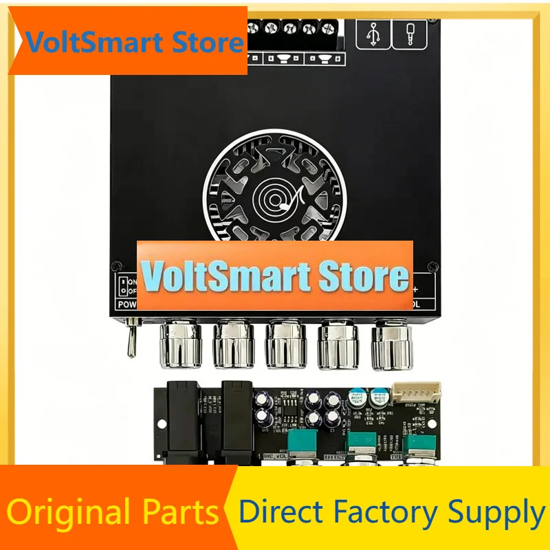 VoltSDC15-36V ZK-DAM L1 Bluetooth Amplifier Board 2.1 Channel HiFi Stereo 220W*2+350W Karaoke Speakers All-in-one Audio Amplifie