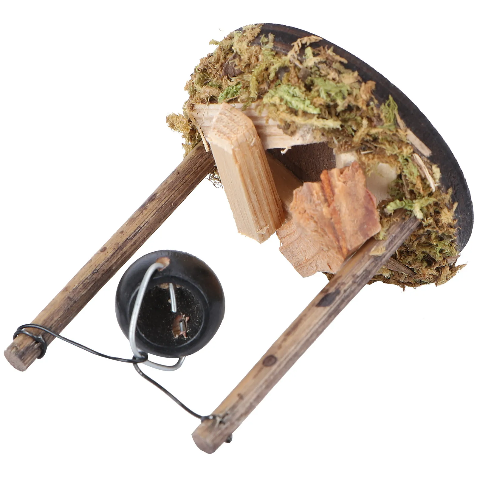 

1 шт. миниатюрная подвесная печь, легкий декоративный орнамент, аксессуар для DIY, украшение для мини-домика и сада, декор в виде подвесной печи