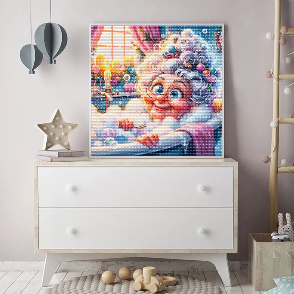 Diamond Art Painting Grandma Picture of Rhinestones 5D DIY Mosaic Old Lady New Collection Home Decoration Craft Kit