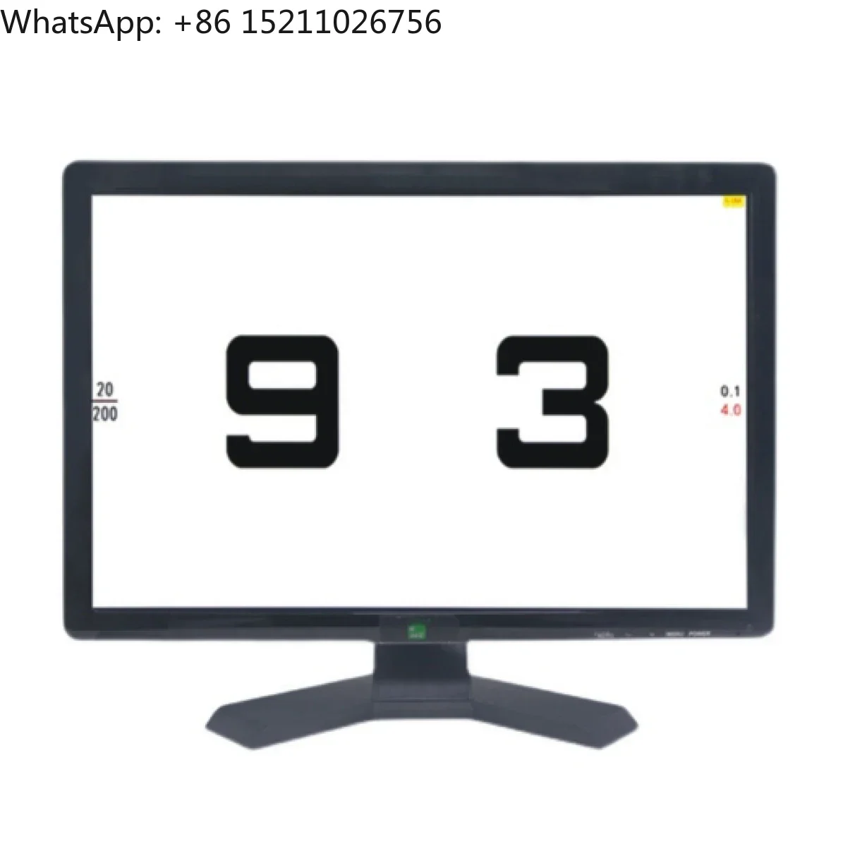 HZ-2000C Tela LCD de 19 polegadas Gráfico de exame de aquidade visual Teste de visão ocular