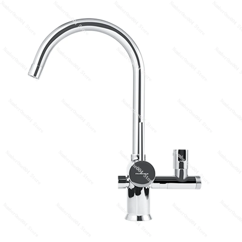 For Kitchen Multifunctional Faucet Dishwasher Sink Double Outlet Rotary Faucet 6 Six Minutes