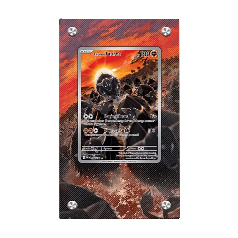 بوكيمون توروس تمديد اللوحة عرض موقف PTCG بيكاتشو روكسان دندرا لعبة كلاسيكية الاكريليك الطوب مهرجان هدية لا بطاقة