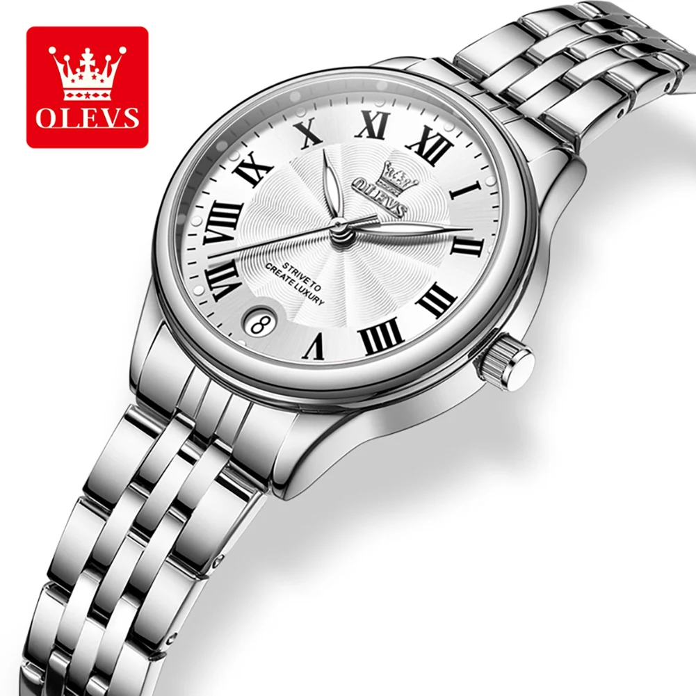 Women's Roman Numerals Chronograph Date Quartz Watch