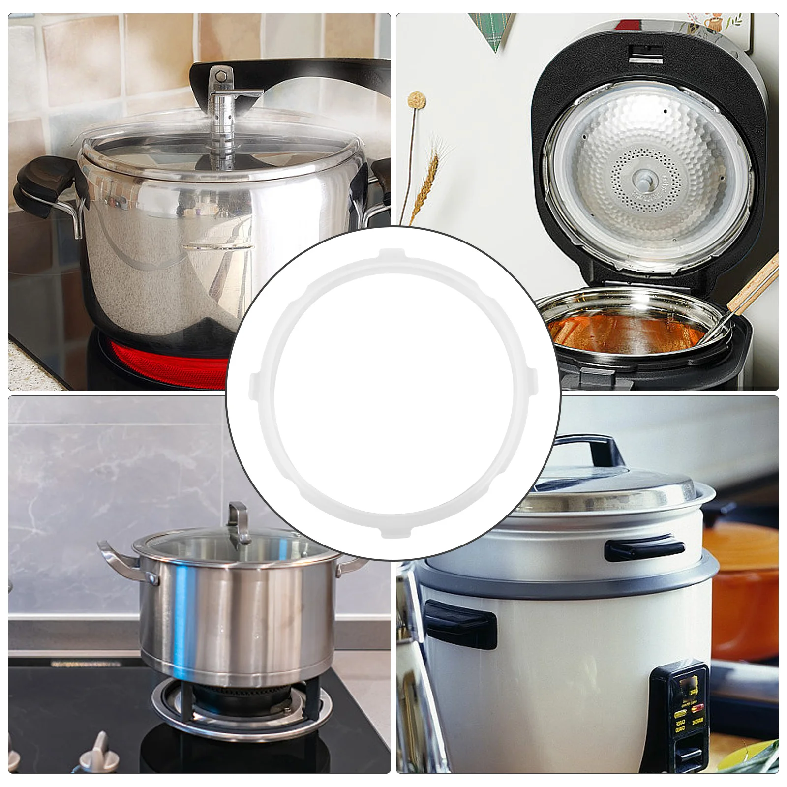 

Electric Pressure Cooker Sealing Ring Silicone Replacement Gasket For Steam Pot High-Temperature Resistant Leakproof