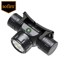 Sofirn HS21 SFT40 LED 2000lm Red Headlamp 18650 USB C Rechargeable Flashlight Powerful Headlight with Infrared sensor