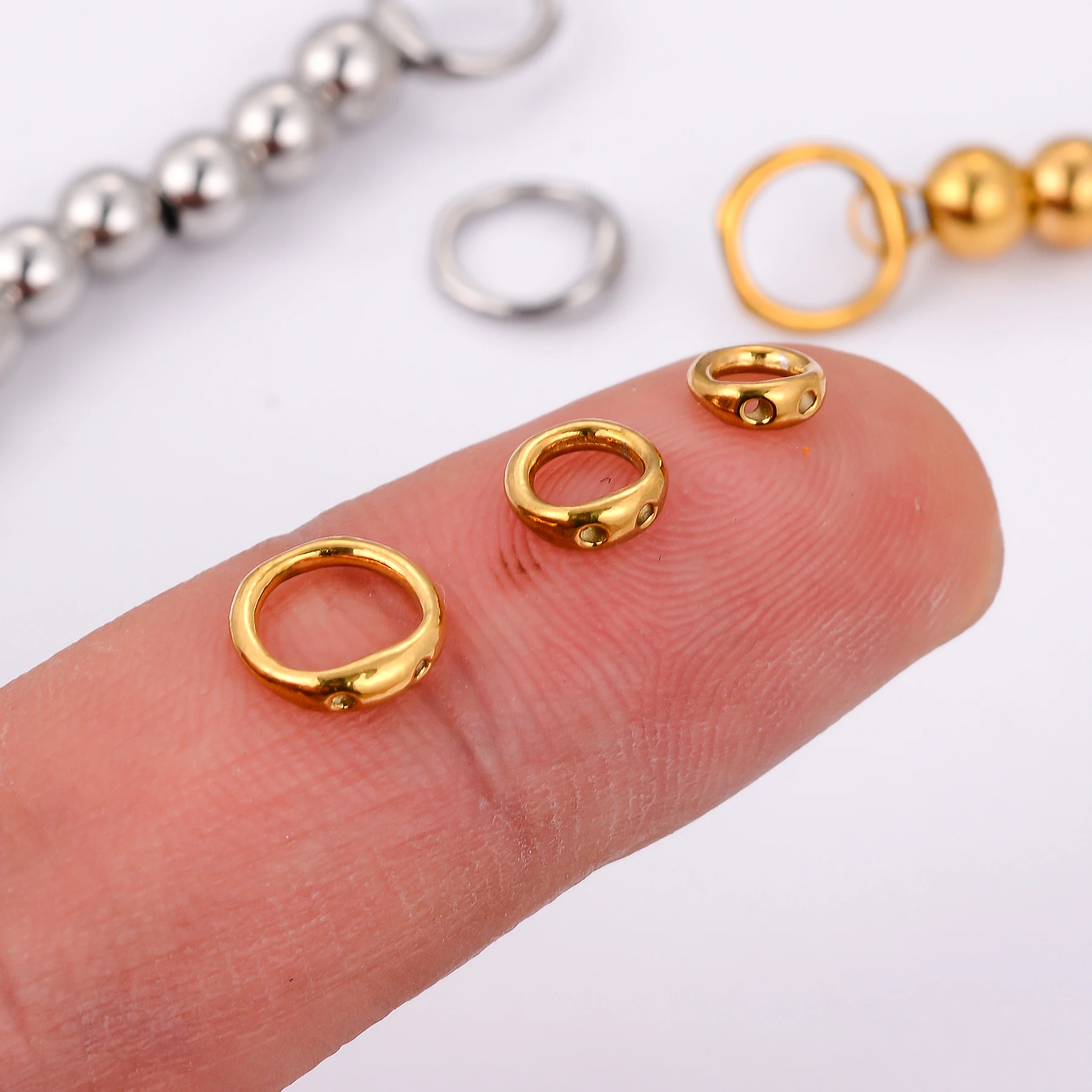 

50 шт. оптом: концевые застежки-крючки для бисероплетения, фурнитура для изготовления ожерелий и украшений, аксессуары из нержавеющей стали