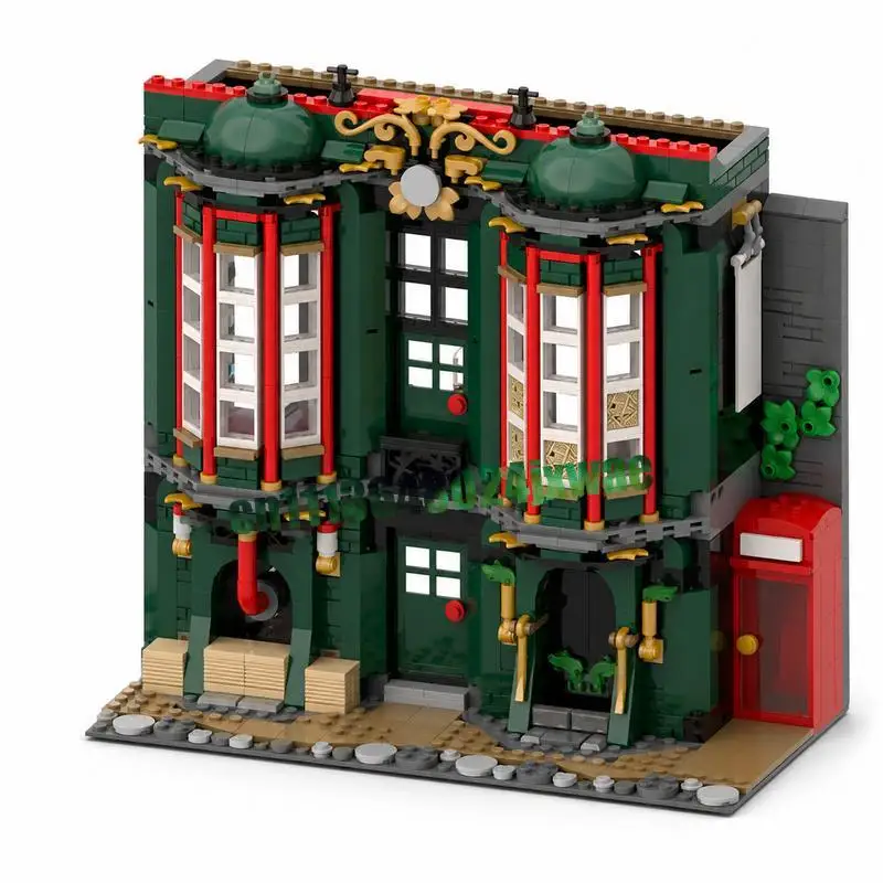 

1062Parts Diagon Alley Ministry of Magic MOC Model Custom Puzzle Architecture DIY Assembly Building Blocks Collection Toy Gift
