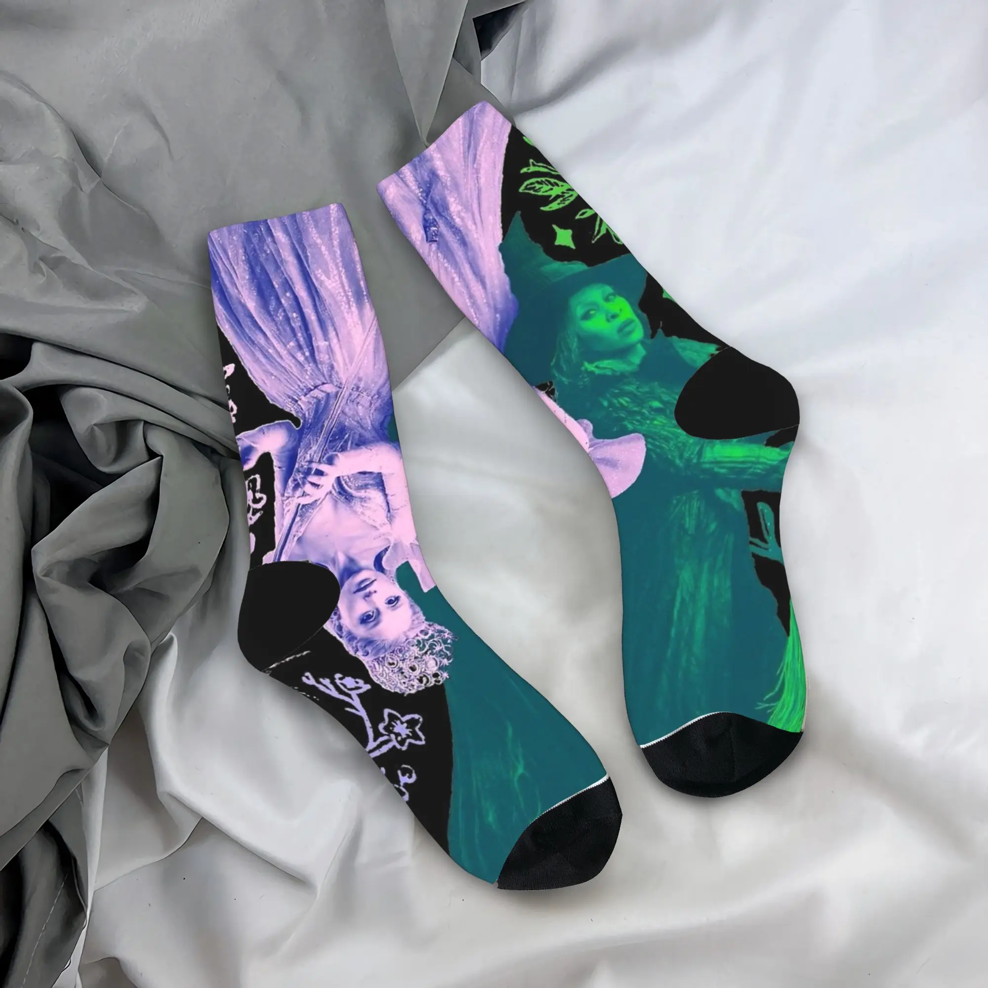 

Повседневные носки Wicked For Good Glinda и Elphaba для скейтборда, полиэстеровые дышащие носки унисекс