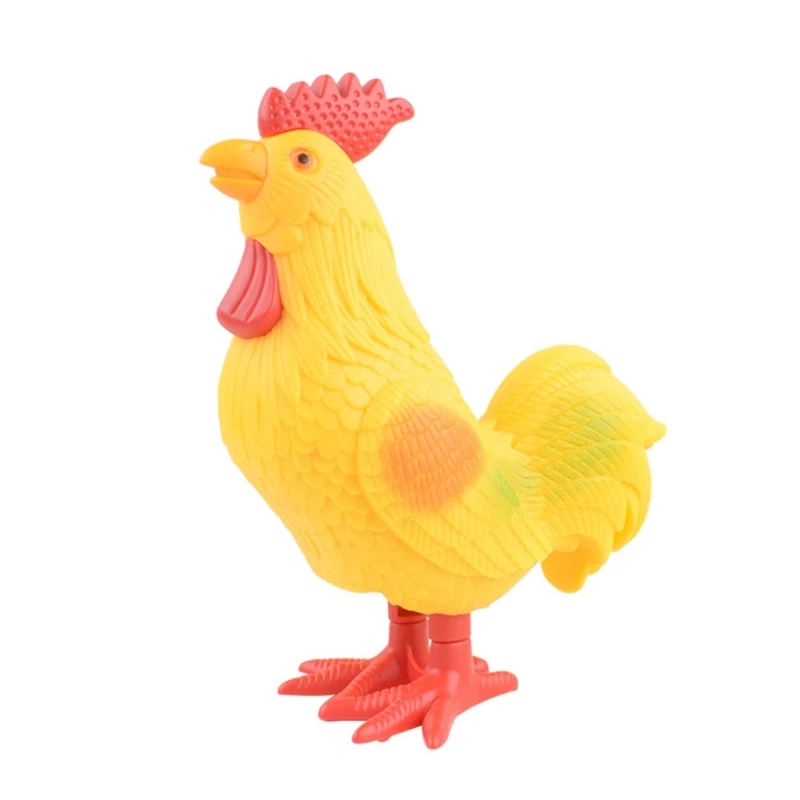 Prank Rooster Chicken Robot Hopping Toy Collectible Gift Window Decoration