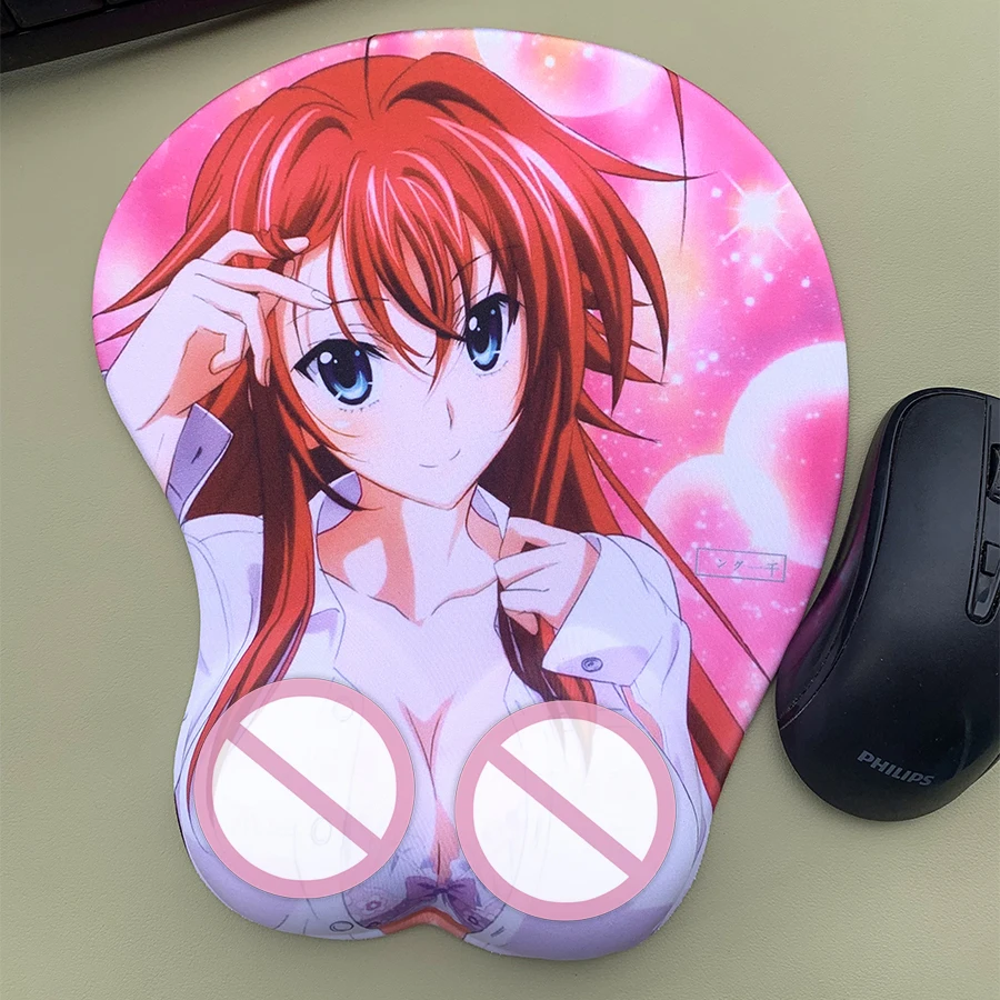 

3d ковер коврик для мыши средней школы D×D Rias Gremory Kawaii с подставкой для запястий аниме девушка коврик для мыши сиськи силиконовый коврик для ноутбука