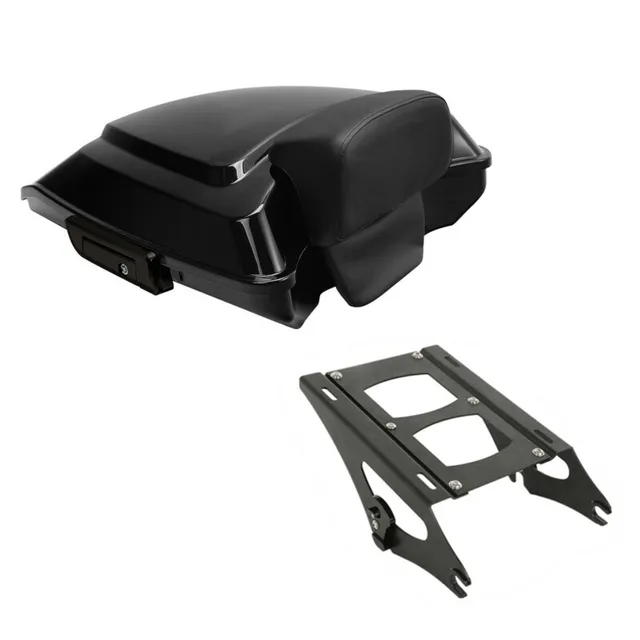 Motocyklowy bagażnik Razor z podkładką montażową pasujący do Harley Touring Ultra Limited Road Glide Street Glide 2014-2023
