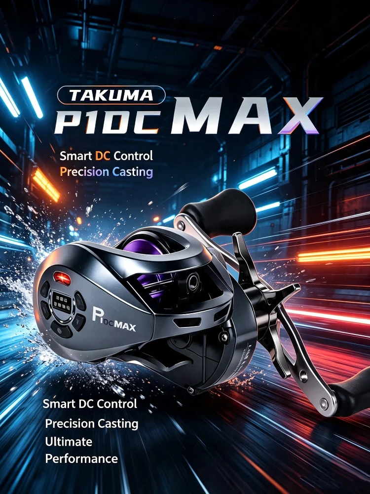 Takuma 26 Nowy Kołowrotek Baitcastingowy P1dc Max Hologram Inteligentne Sterowanie Elektroniczny Hamulec Anty-Backlash Dalekie Rzuty Uniwersalny Do Przynęt — 2