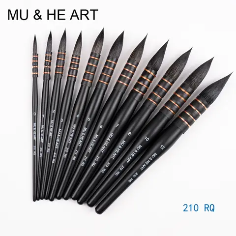고품질 다람쥐 머리 혼합 수채화 물감 브러시 1PC 걸레 후크 펜 둥근 머리 검은 나무 손잡이 210RQ 뮤 그 예술 고품질 다람쥐 머리 혼합 수채화 물감 브러시 1PC 걸레 후크 펜 둥근 머리 검은 나무 손잡이 210RQ 뮤 그 예술