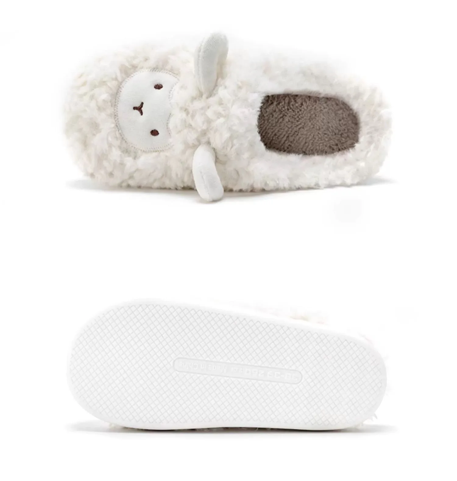 Winter Cotton Plush Sheep Slippers for women and men