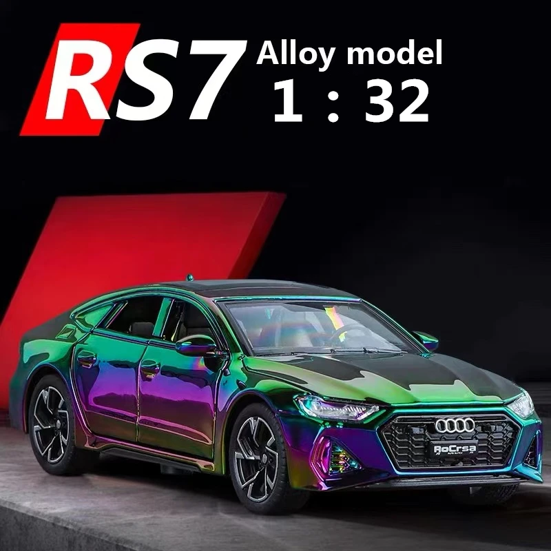 

Модель автомобиля AUDI RS7 из сплава с гальваническим покрытием, 1:32