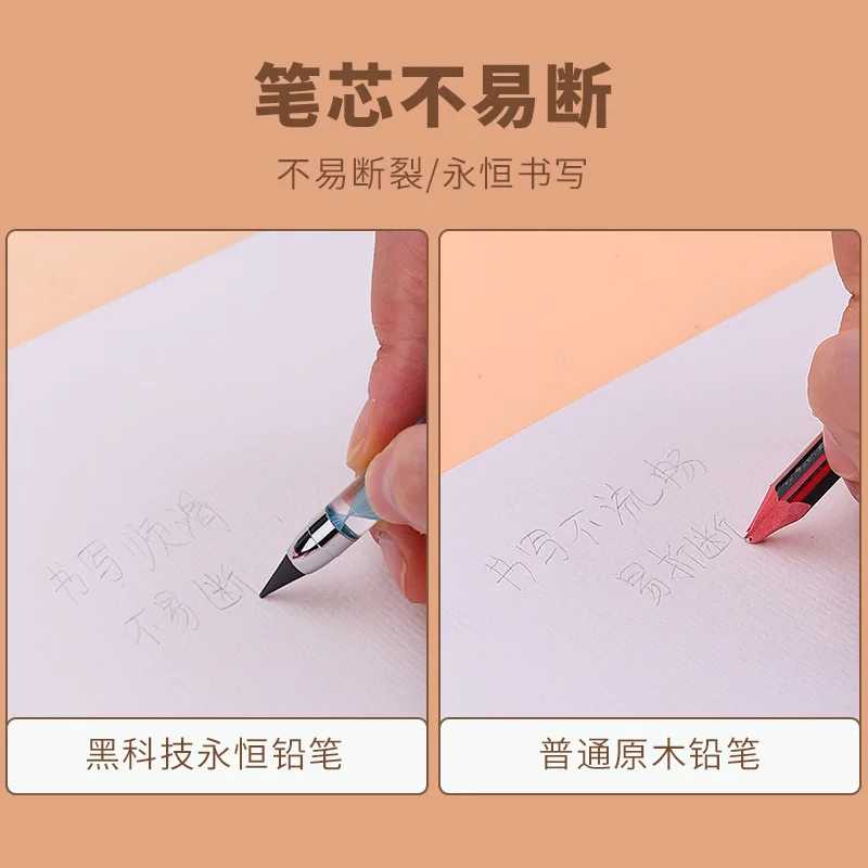 New 2B Endless Pencil for Drawing Eternal Pencil with Cute Decoration Kawaii Stationery Korean School Supplies