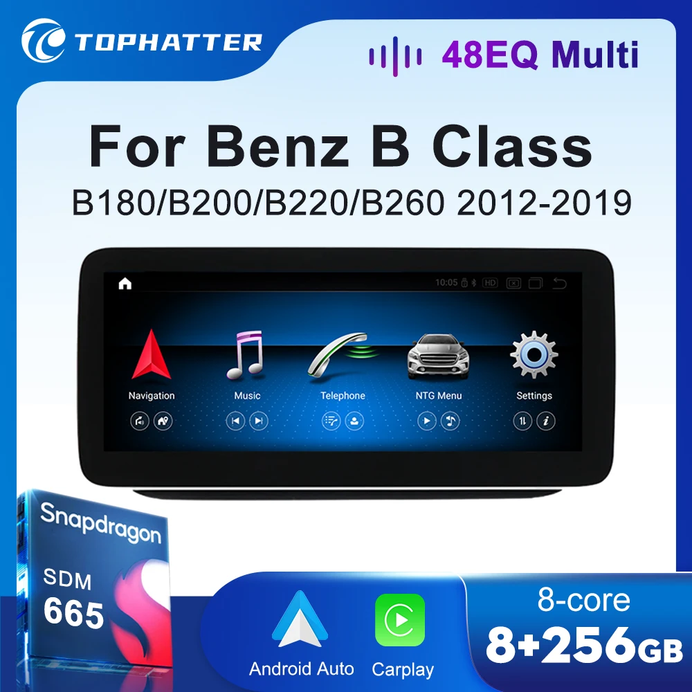 

Автомобильное радио для Mercedes Benz B Class B180 B200 B220 B260 W245 W246 беспроводной CarPlay Android Auto мультимедийный плеер головное устройство GPS