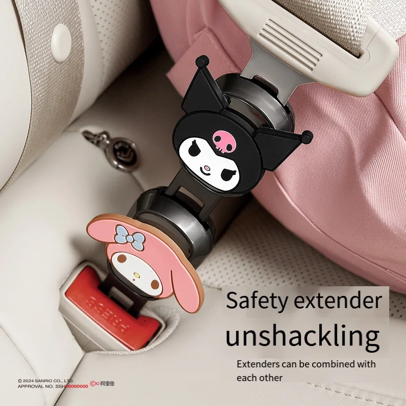 

Sanrio Kawaii Anime Figuret Kuromi My Melody Car Seat Belt Safety Pocket Seat Belt Extension Seat Belt Retainer Be Common 2024