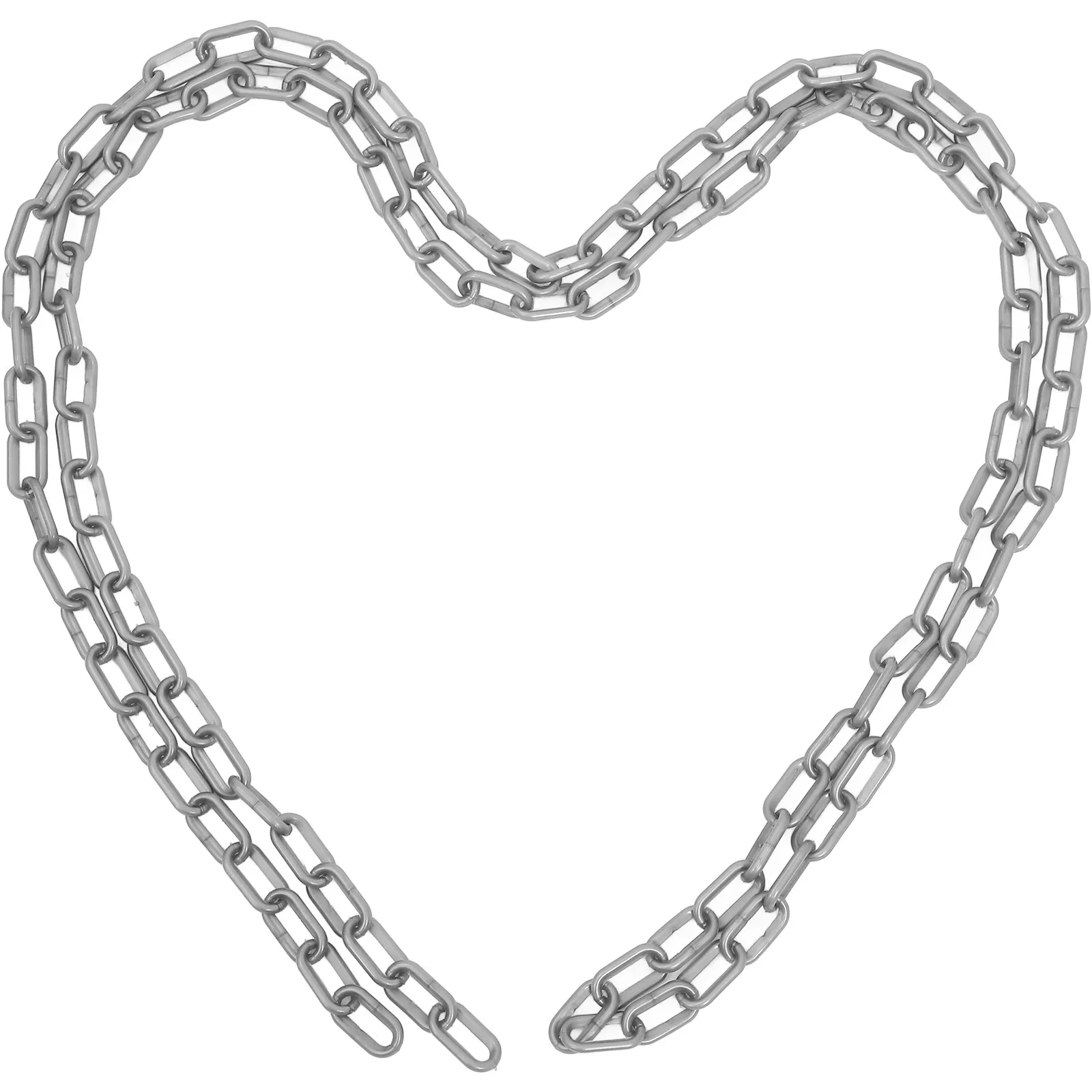 Plastic Barrier Chain Heavy Duty Weatherproof Safety Chain for Traffic Direction Event Security Parking Control Warning Sign